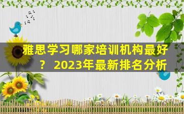 雅思学习哪家培训机构最好？ 2023年最新排名分析